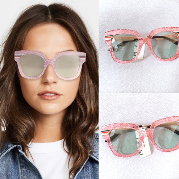 pink glitter gucci sunglasses